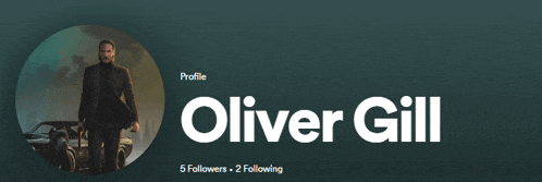 a profile of oliver gill with 5 followers
