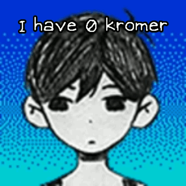 a drawing of a boy with the words i have kromer