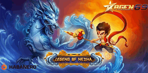 a poster for legend of nezha shows a dragon and a man