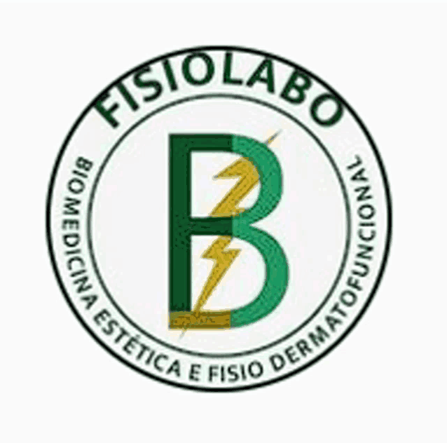 a logo for a company called fisio labo with a lightning bolt in the middle of it .