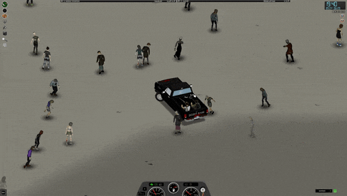 a screenshot of a video game shows a car with a sticker on the back that says shockwave