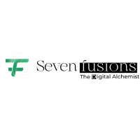 the logo for seven fusions , the digital alchemist .