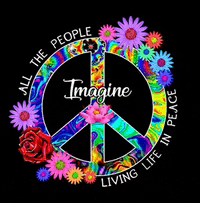 all the people imagine living life in peace