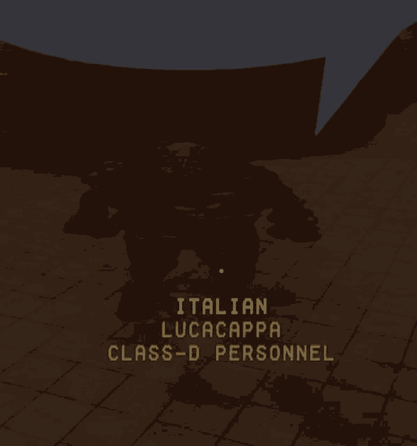 a video game character with the name italian lucacappa class-d personnel