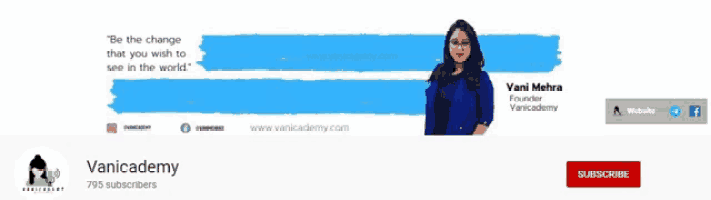 vani mehra is the founder of variacademy and has 795 subscribers