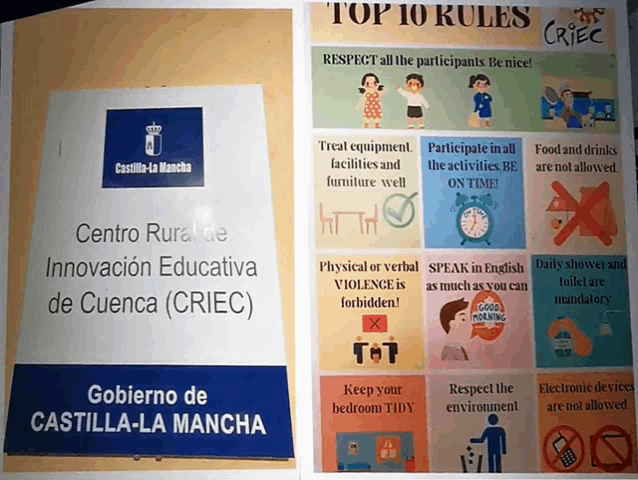 a poster that says centro rural de innovacion educativa de cuenca