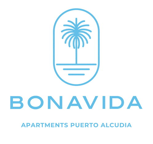 a logo for bonavida apartments puerto alcudia