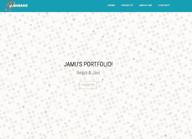 a screenshot of a website that says ' jamu 's portfolio '