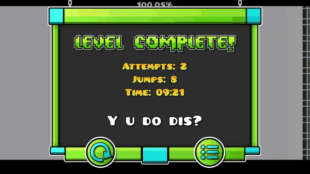 a screen that says " level complete " on it