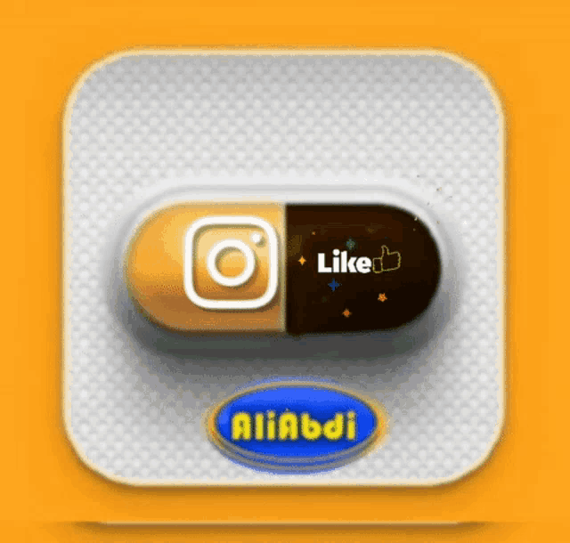 an app icon with a like button and the name aliabdi