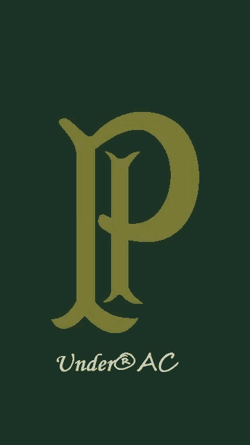 a green background with a letter p and under ac written below it