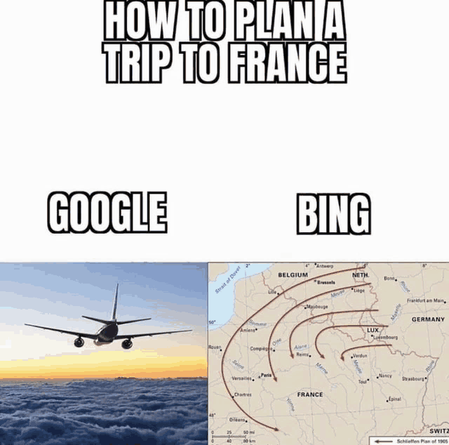 how to plan a trip to france is shown with a plane and a map