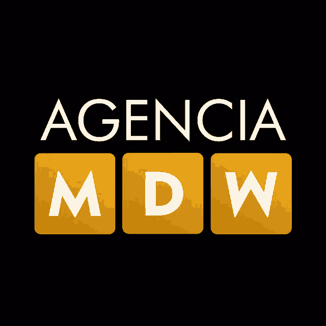 a logo for a company called agencia mdw