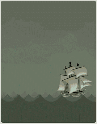 a poster that says cute thulu with a ship in the ocean