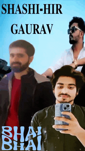 a man taking a selfie with the name shashi-hir gaurav