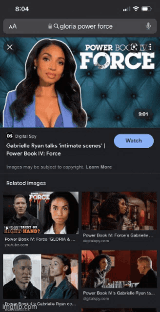 a screenshot of gloria power force on a phone screen