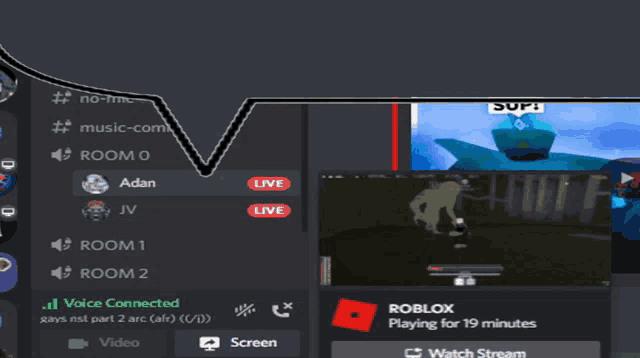 a screenshot of a video game with a red arrow pointing to the live section