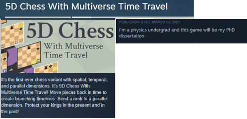 5d chess with multiverse time travel is a game that is being advertised