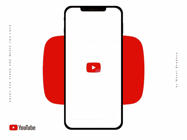 a cell phone with a youtube app open on it