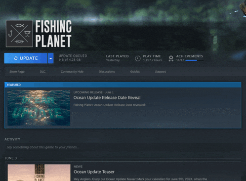 a screen shot of the fishing planet game