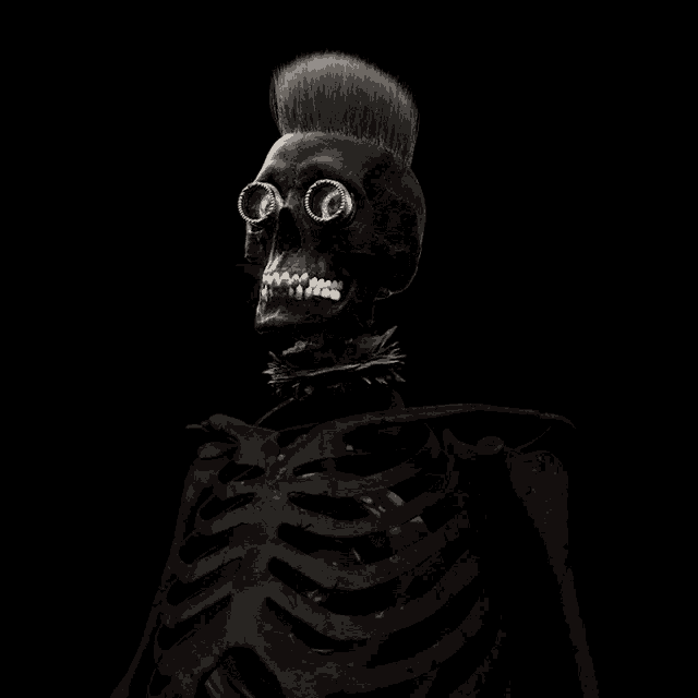 a black and white image of a monster with a very large mouth