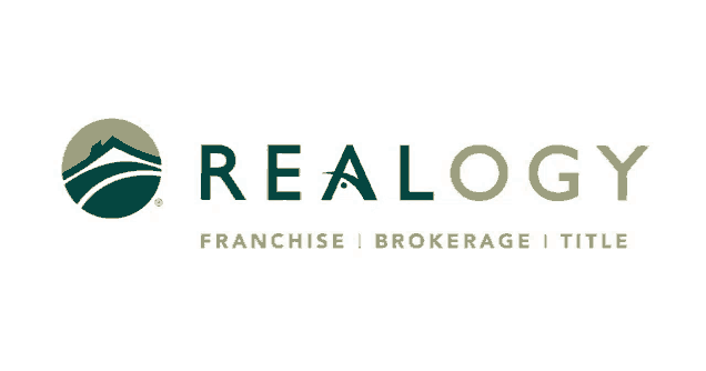 the logo for realogy franchise brokerage title