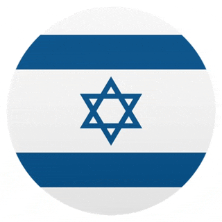 a blue and white flag with a star in the center