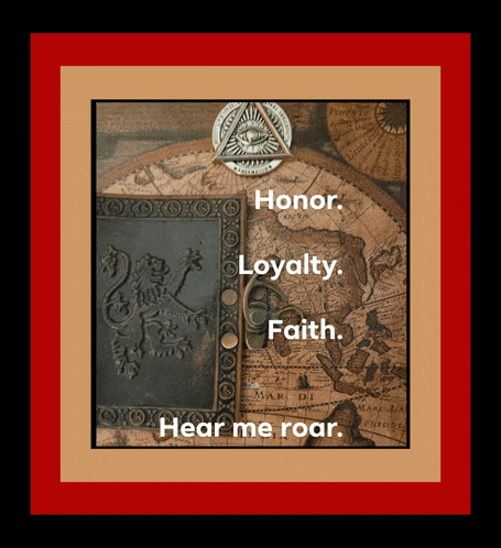 a poster that says honor loyalty faith on it