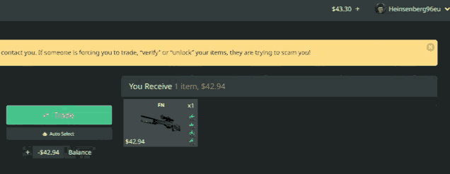 a screenshot of a web page that says you receive 1 item