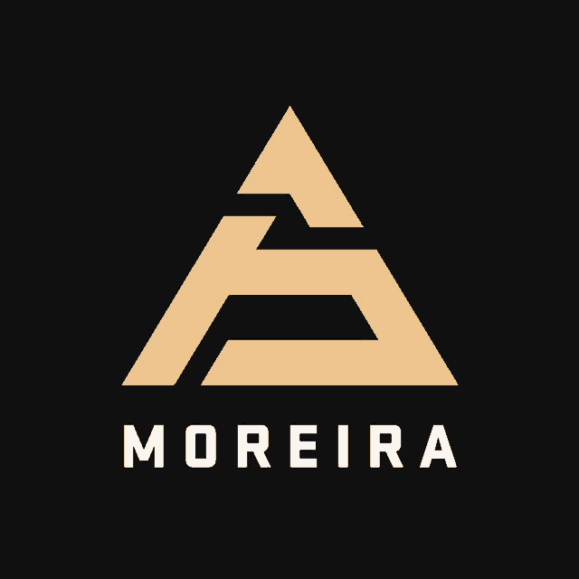 a logo for a company called moreira with a triangle