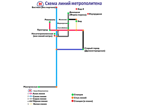 a map of a subway system in a foreign language with the letter m in the middle