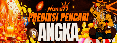 a poster for monis77 prediksi pencari angka shows a man holding a bull