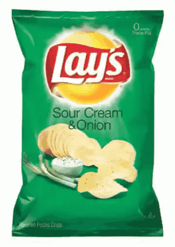 a bag of lay 's sour cream and onion chips