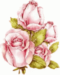 a bunch of pink roses with green leaves