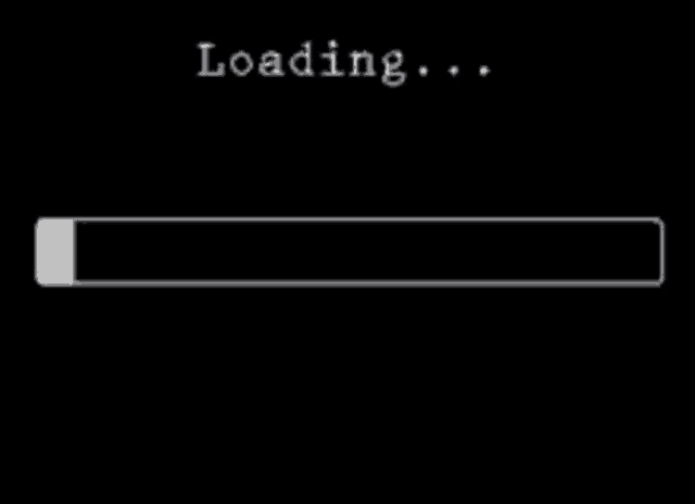 a loading bar with the word loading written on it