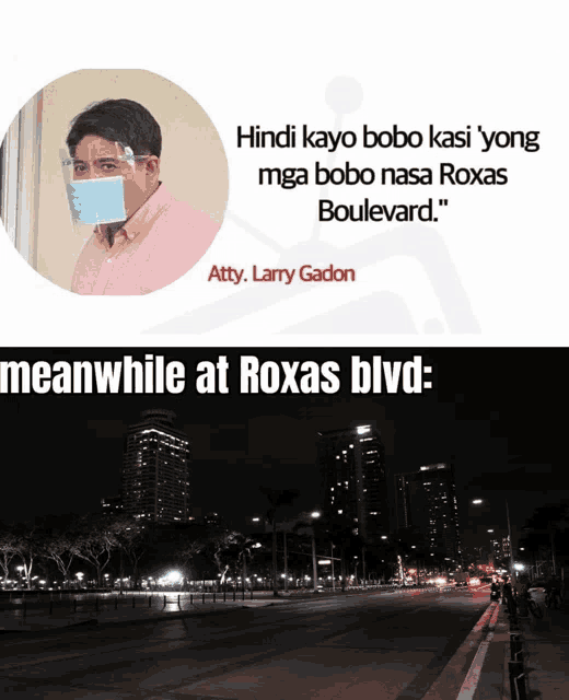 a picture of a man wearing a face shield next to a picture of a city street at night