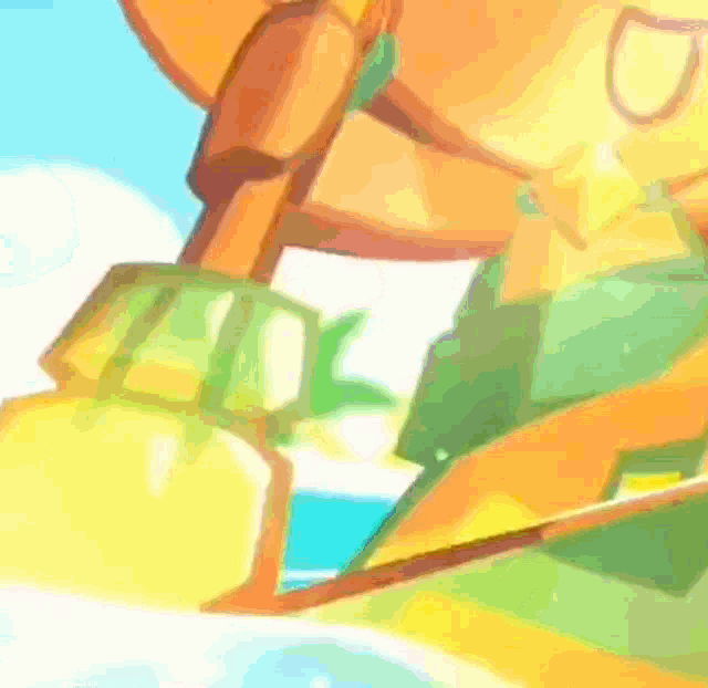a close up of a cartoon character with a hat and bow tie