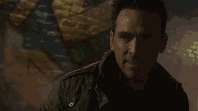 a man stands in front of a green logo that says dragonzord !!