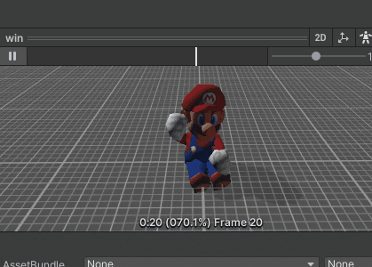 a screenshot of mario in a video game with frame 3 displayed