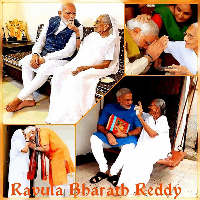 a collage of photos with the name rahula bharath reddy at the bottom