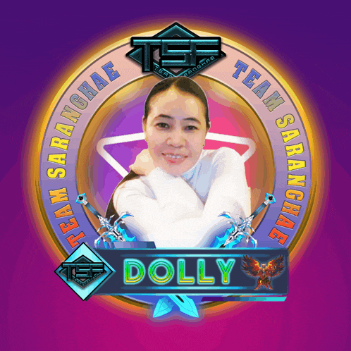 a picture of a woman with the name dolly