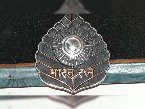 a close up of a badge that says ' bharat ' on it