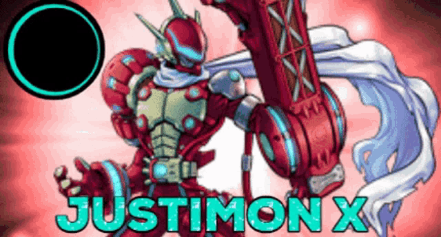 justimon x is the name of the video game shown here