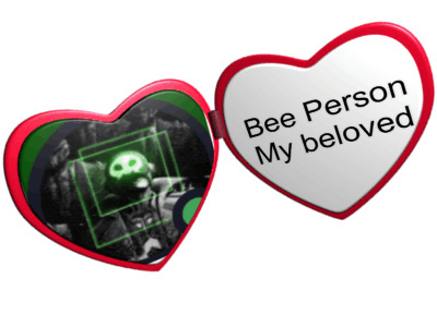 a heart shaped valentine 's day card that reads bee person my beloved