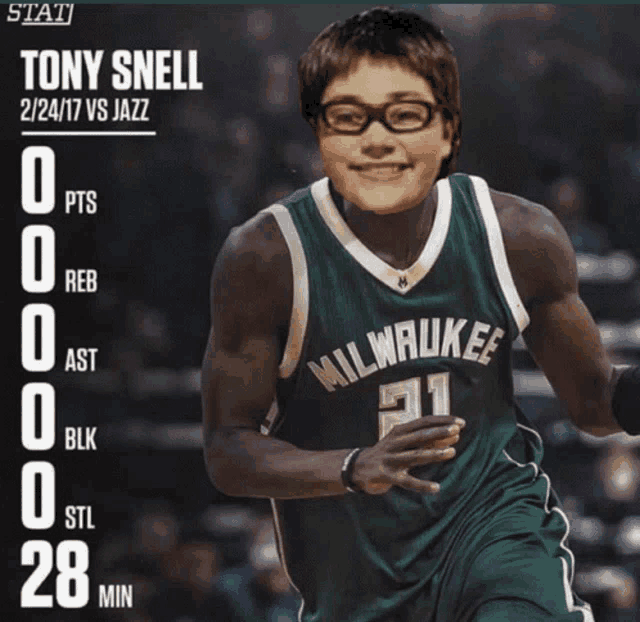 a milwaukee basketball player named tony snell is running on the court