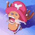 a cartoon character wearing a pink hat with a cross on it is flying through the air .