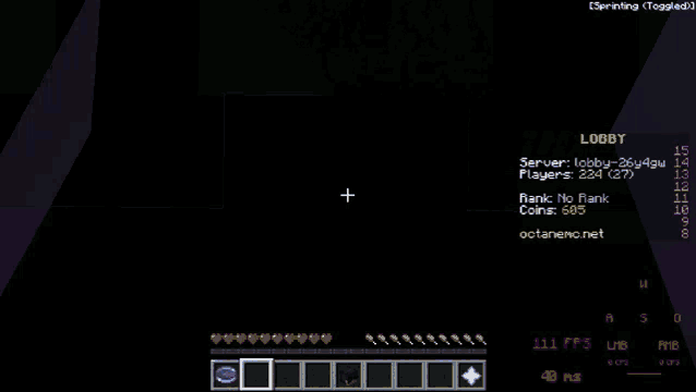 a screenshot of a minecraft game menu showing the back to game option