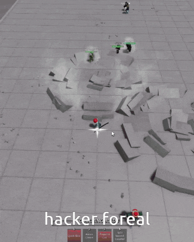 a screenshot of a video game with the words hacker for real on the bottom