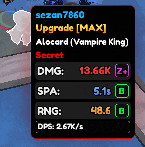 a screenshot of a video game that says sezan7860 upgrade max