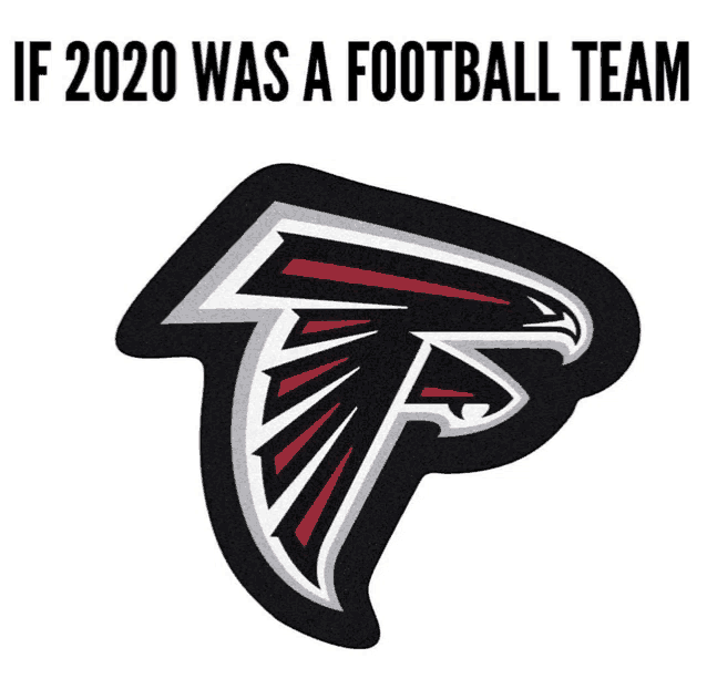 a picture of a falcons logo with the words if 2020 was a football team below it